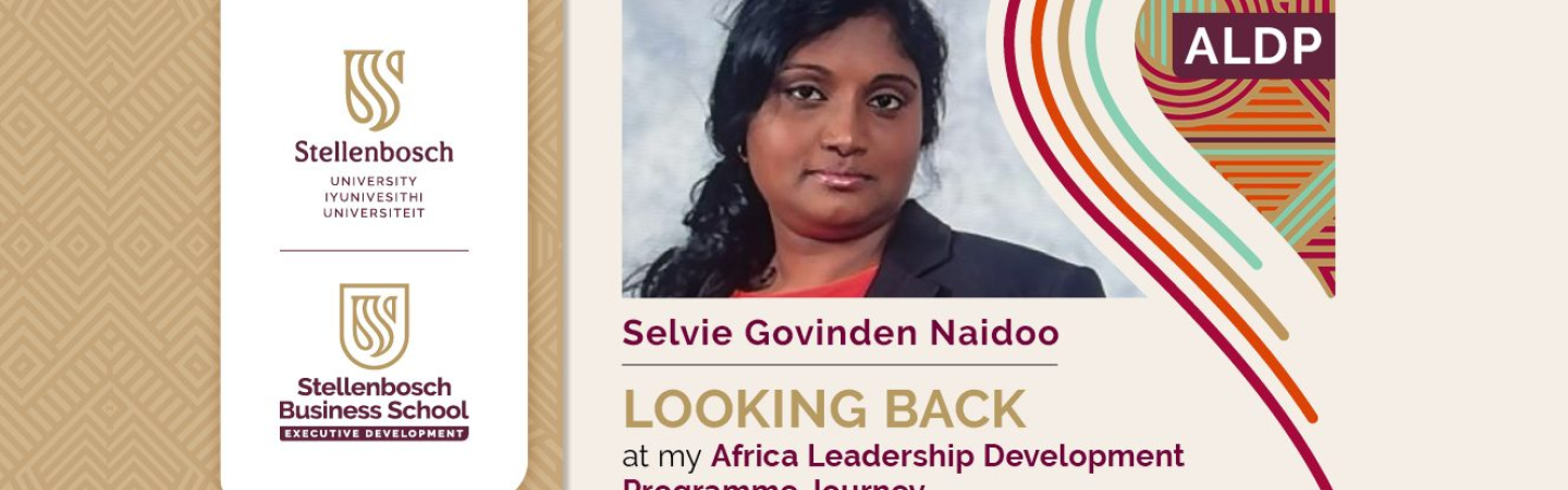 Maersk Africa Leadership Development Programme feature: Selvie Govinden Naidoo